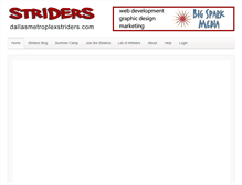 Tablet Screenshot of dallasmetroplexstriders.com